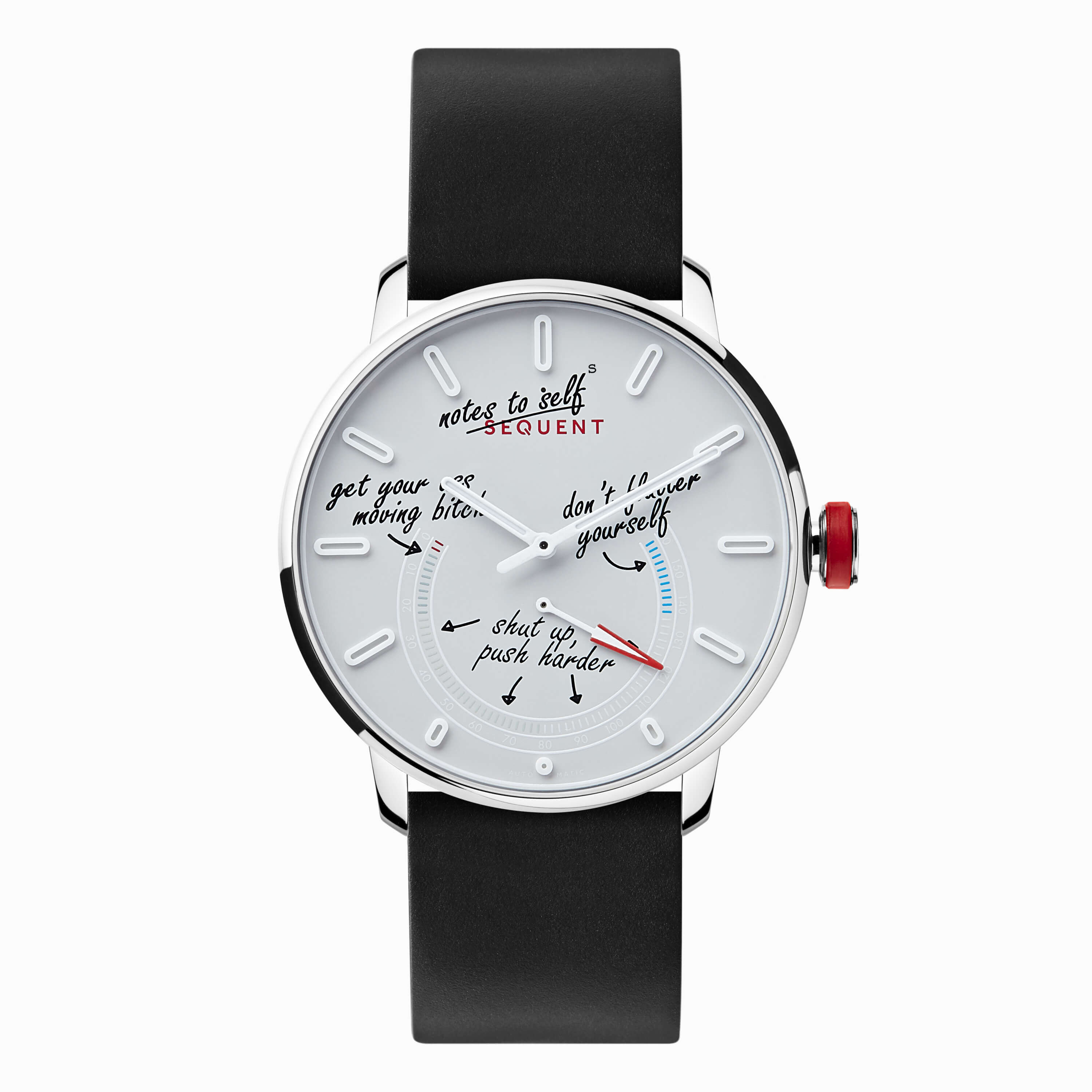 Smart(ass) watch - bracelet caoutchouc noir