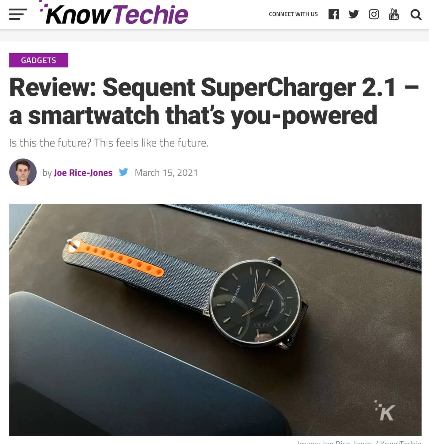 Sequent supercharger smartwatch on sale